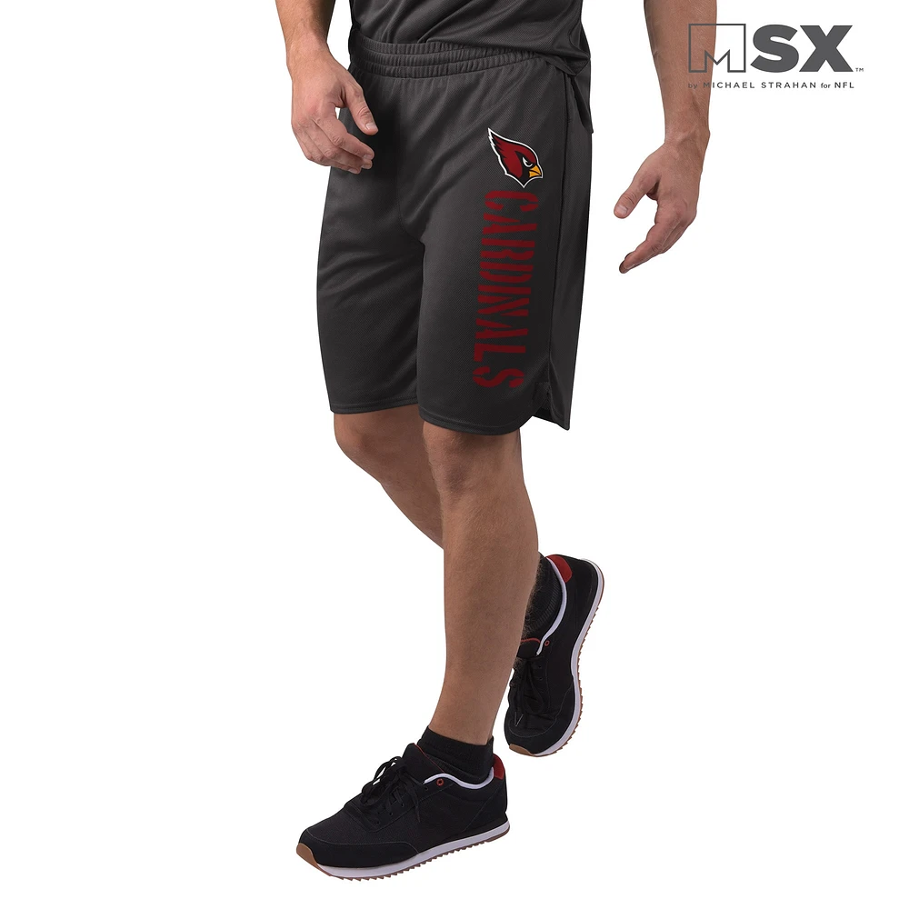 Men's MSX by Michael Strahan Black Arizona Cardinals Training Shorts