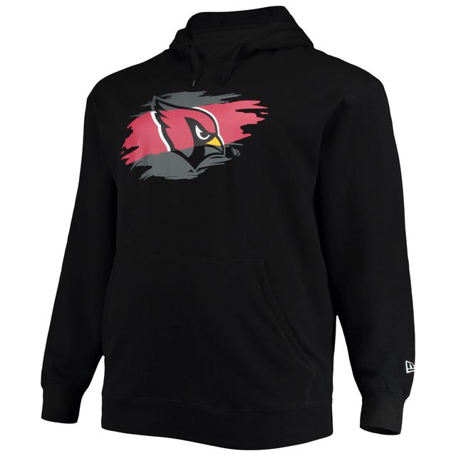 Sweat à capuche noir Arizona Cardinals Big & Tall pour homme New Era