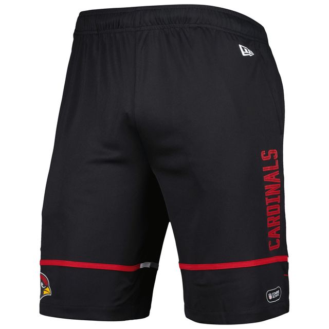 Short d'entraînement New Era Arizona Cardinals Combine Authentic Rusher noir pour homme