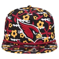 Men's New Era Black Arizona Cardinals Wakey Wakey Golfer Snapback Hat