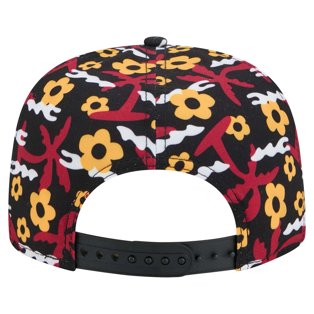 Men's New Era Black Arizona Cardinals Wakey Wakey Golfer Snapback Hat
