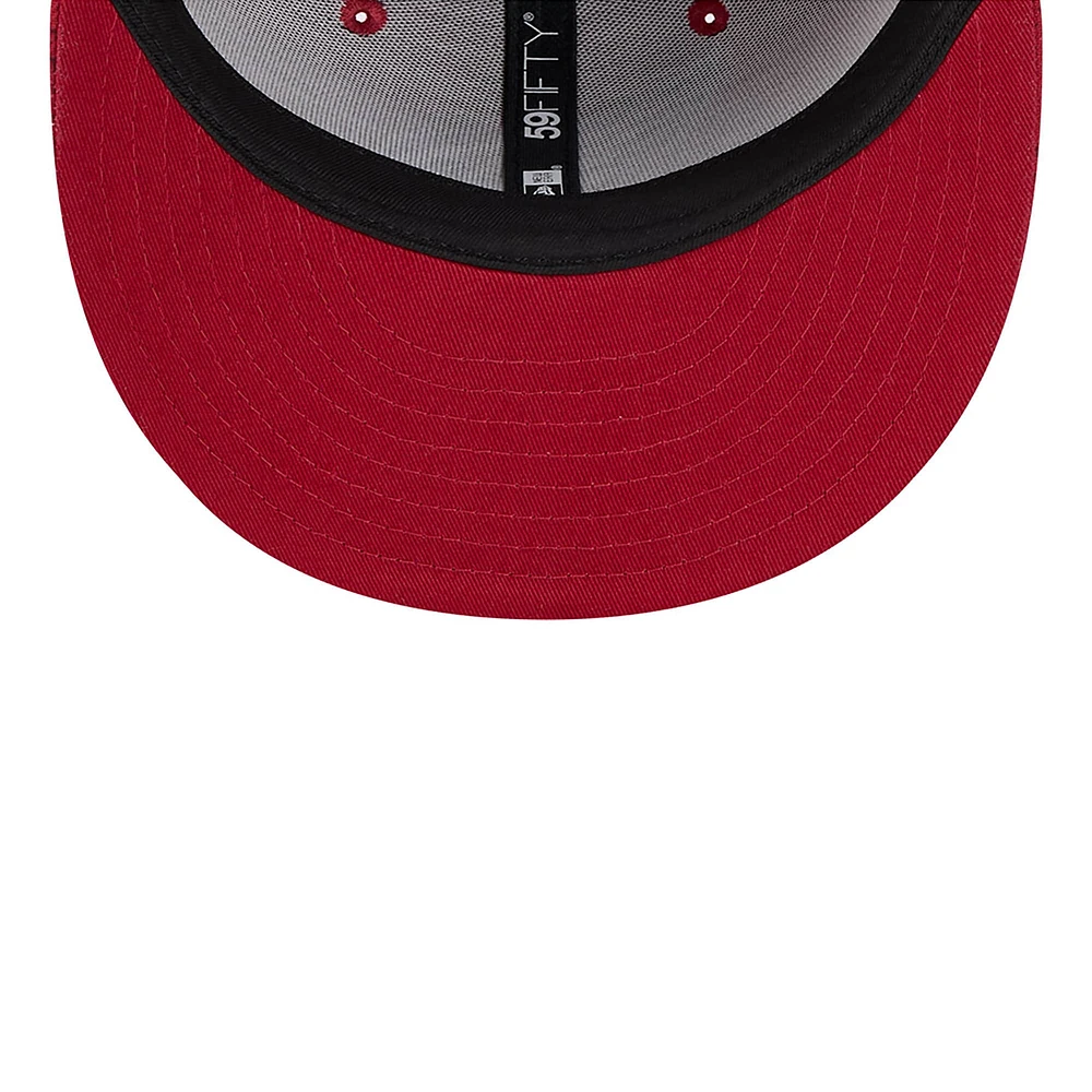 Men's New Era  Cardinal Arizona Cardinals 2024 Sideline 59FIFTY Fitted Hat