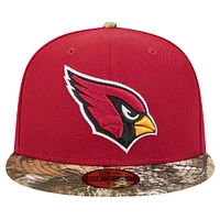 Casquette ajustée 59FIFTY bicolore à motif camouflage New Era Cardinal Arizona Cardinals pour homme