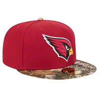 Casquette ajustée 59FIFTY bicolore à motif camouflage New Era Cardinal Arizona Cardinals pour homme