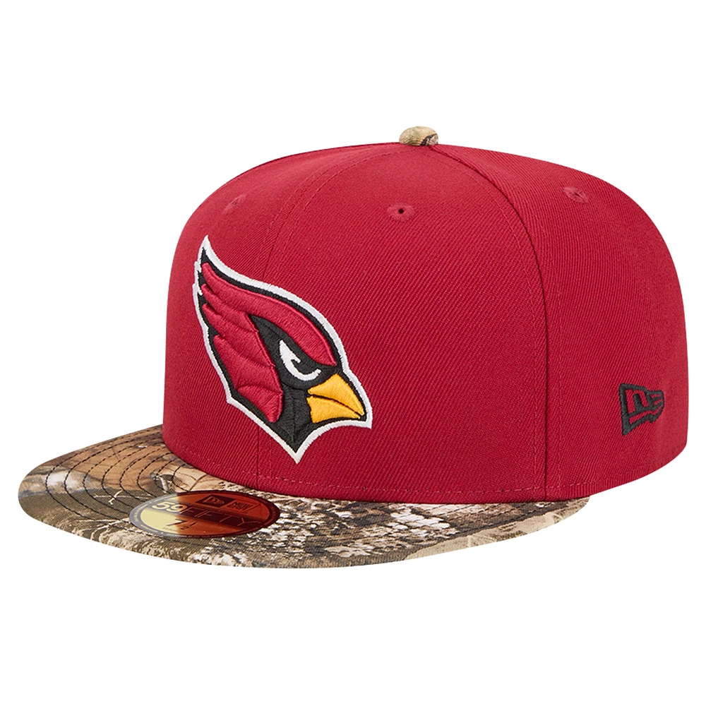 Casquette ajustée 59FIFTY bicolore à motif camouflage New Era Cardinal Arizona Cardinals pour homme