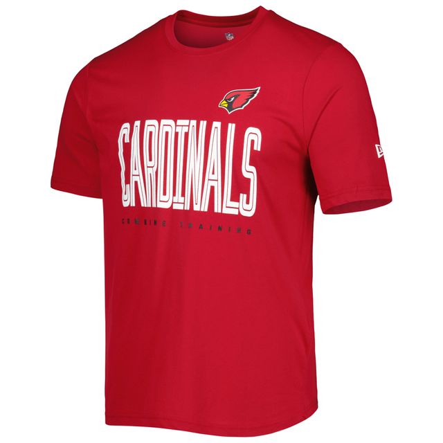 T-shirt New Era Cardinal Arizona Cardinals Combine Authentic Training Huddle Up pour homme