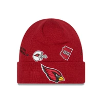 Men's New Era Cardinal Arizona Cardinals Identity Cuffed Knit - Hat