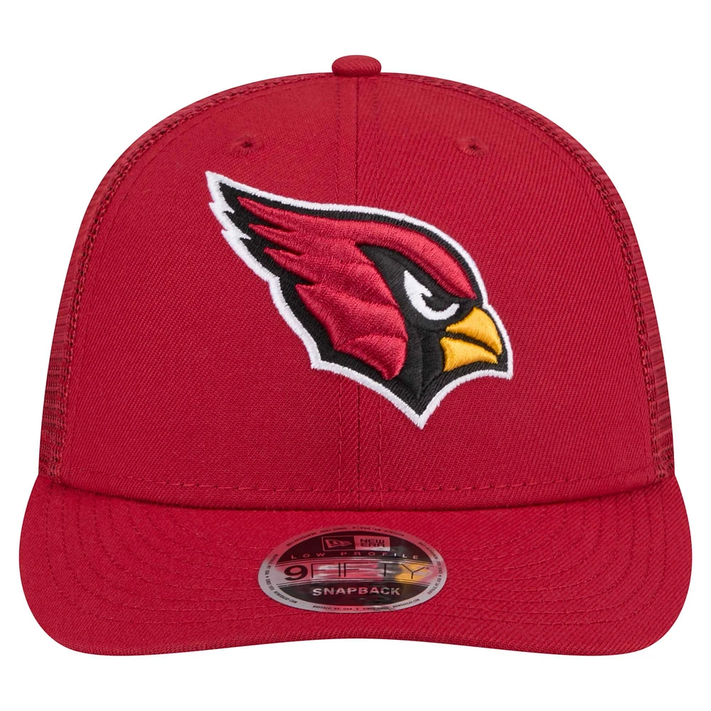 Men's New Era  Cardinal Arizona Cardinals Low Profile 9FIFTY Snapback Hat