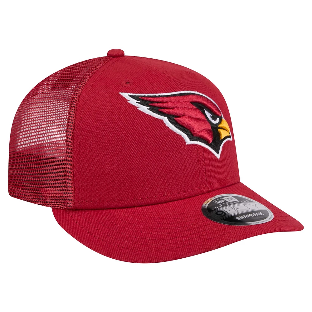 Men's New Era  Cardinal Arizona Cardinals Low Profile 9FIFTY Snapback Hat