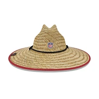 Casquette de sauveteur en paille officielle New Era Natural Arizona Cardinals NFL Entraînement Camp pour homme