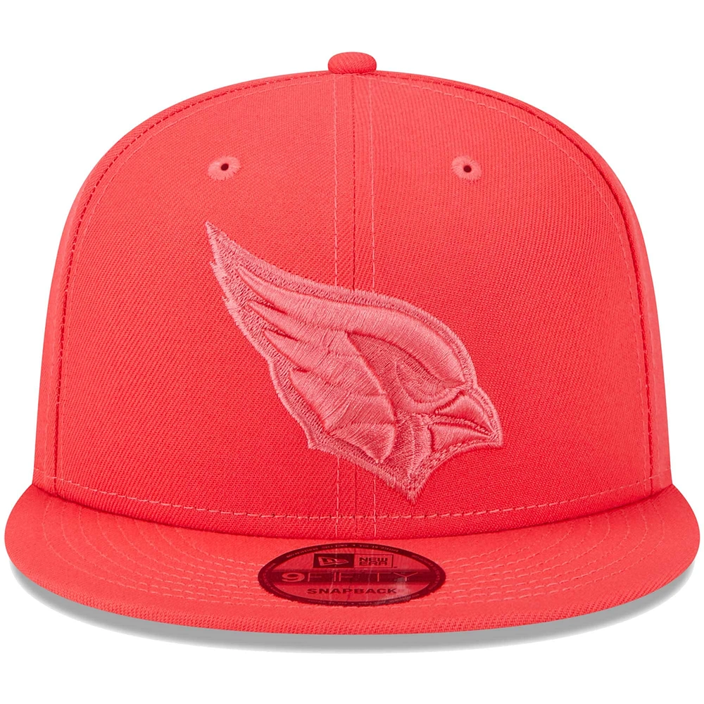 Men's New Era Red Arizona Cardinals Color Pack Brights 9FIFTY Snapback Hat