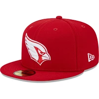 Casquette ajustée 59FIFTY pour homme New Era Scarlet Arizona Cardinals 2006 Inaugural Season Main Patch