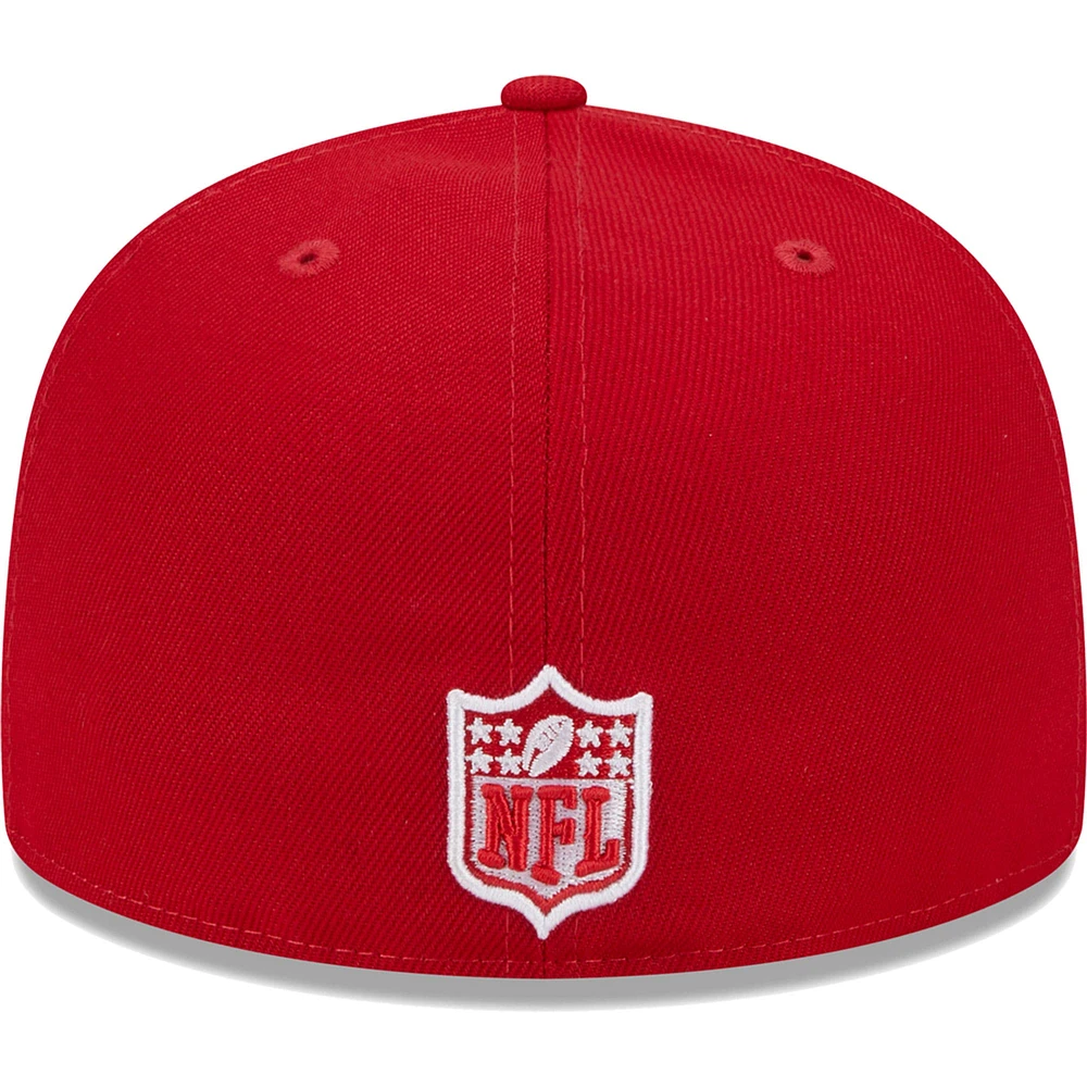 Casquette ajustée 59FIFTY pour homme New Era Scarlet Arizona Cardinals 2006 Inaugural Season Main Patch