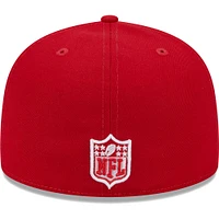 Casquette ajustée 59FIFTY pour homme New Era Scarlet Arizona Cardinals 2006 Inaugural Season Main Patch