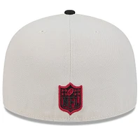 Men's New Era Stone/Black Arizona Cardinals 2024 Sideline Historic 59FIFTY Fitted Hat