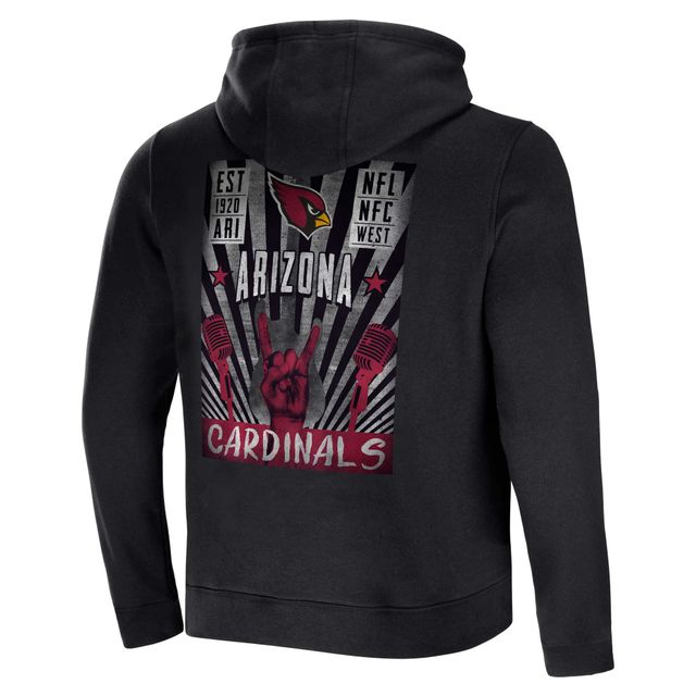 Collection NFL x Darius Rucker pour hommes par Fanatics Sweat à capuche entièrement zippé noir Arizona Cardinals Rocker