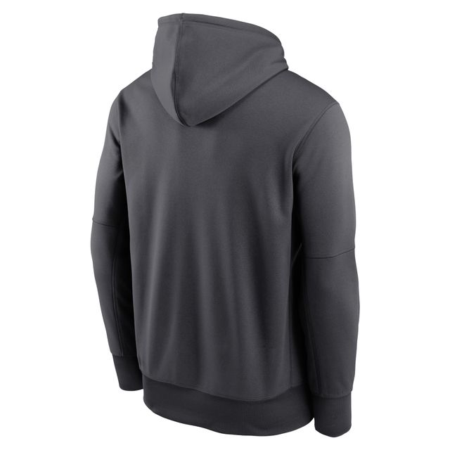 Chandail à capuchon fendu avec nom du logo Arizona Cardinals Prime Nike pour homme, anthracite