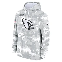 Men's Nike Arctic Camo Arizona Cardinals 2024 Salute to Service Club Fleece Pullover Hoodie