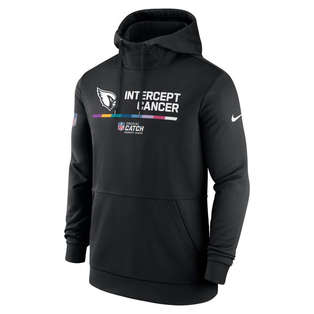 Chandail à capuchon Therma Performance pour homme Nike Arizona Cardinals 2022 NFL Crucial Catch - Noir