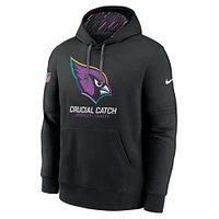 Men's Nike Black Arizona Cardinals 2024 NFL Crucial Catch Club Pullover Hoodie