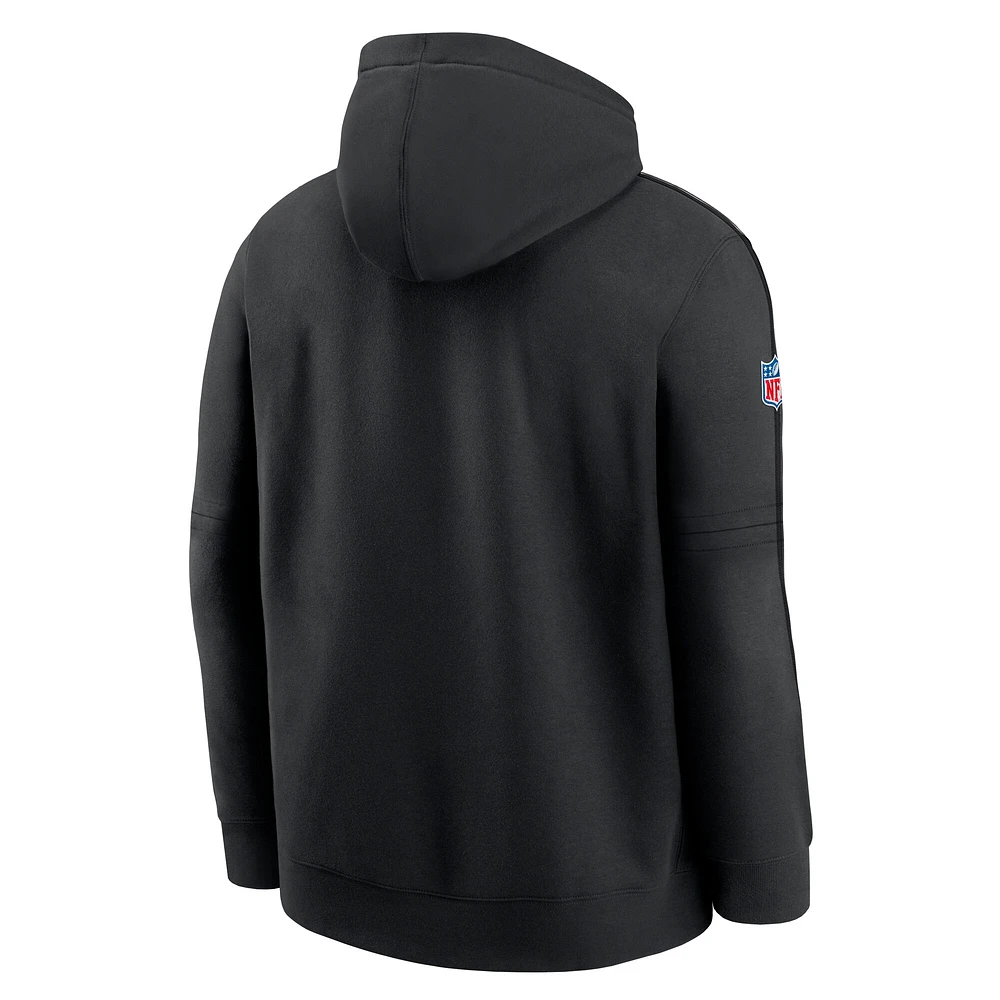 Men's Nike Black Arizona Cardinals 2024 NFL Crucial Catch Club Pullover Hoodie