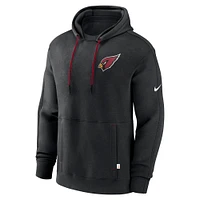 Sweat à capuche logo superposé Nike Arizona Cardinals noir pour homme