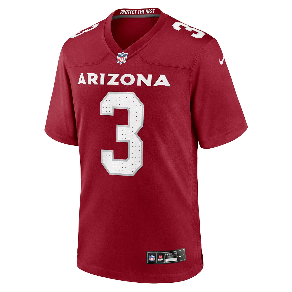 Maillot de joueur match Nike Budda Baker Cardinal des Arizona Cardinals pour homme