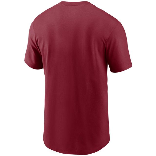 T-shirt à logo principal Cardinal Arizona Cardinals Nike pour homme