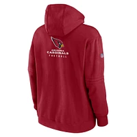 Men's Nike Cardinal Arizona Cardinals Sideline Club Fleece Pullover Hoodie