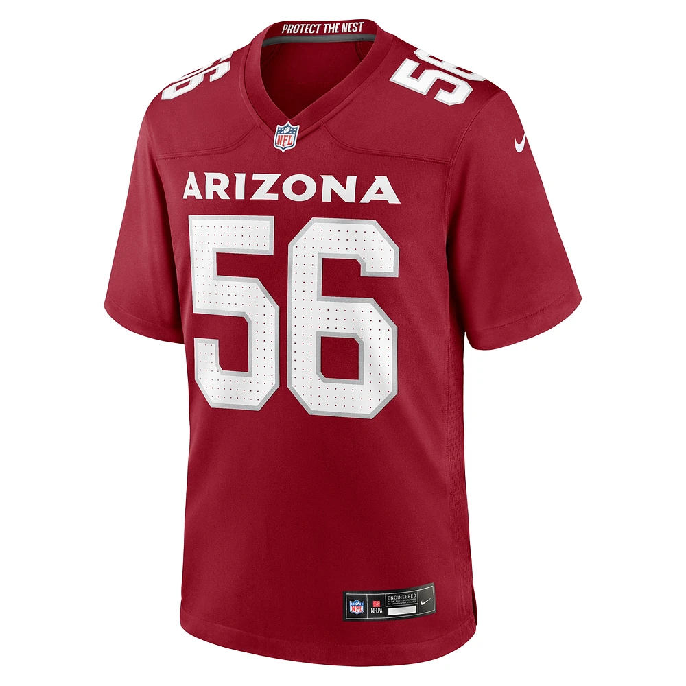 Maillot de jeu joueur Nike Darius Robinson Cardinal Arizona Cardinals pour homme