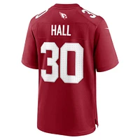 Men's Nike Darren Hall  Cardinal Arizona Cardinals Team Game Jersey