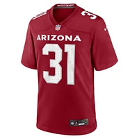 Men's Nike Emari Demercado  Cardinal Arizona Cardinals Team Game Jersey