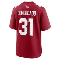 Men's Nike Emari Demercado  Cardinal Arizona Cardinals Team Game Jersey