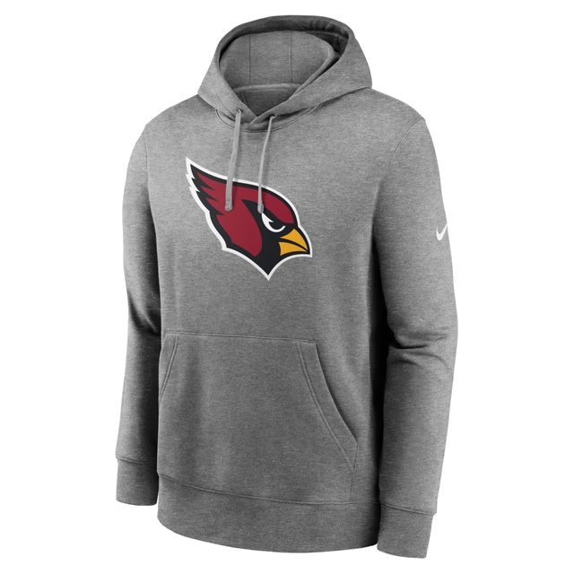 Chandail à capuchon en polaire Nike Arizona Cardinals Rewind Club pour homme, gris chiné