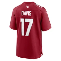 Men's Nike Kaden Davis  Cardinal Arizona Cardinals Team Game Jersey