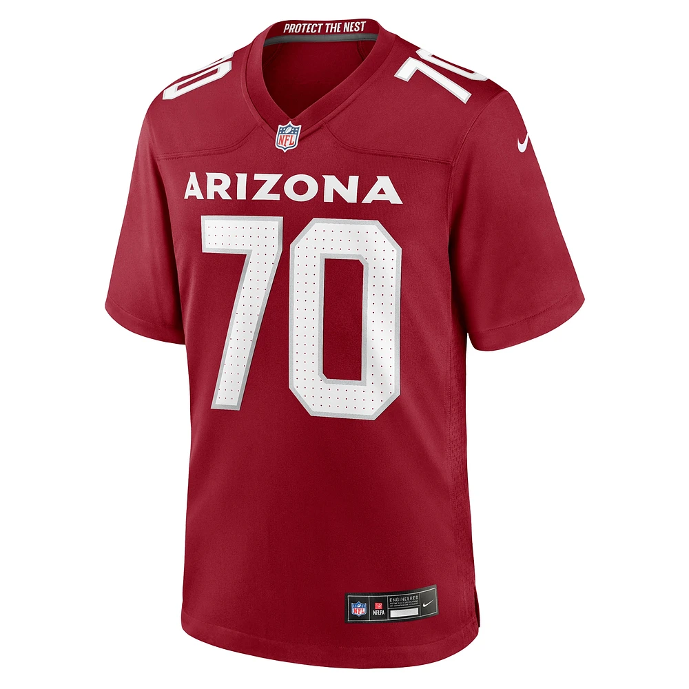 Men's Nike Paris Johnson Jr. Cardinal Arizona Cardinals  Game Jersey