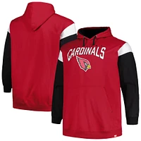 Profil pour hommes Cardinal Arizona Cardinals Big & Tall Trench Battle Pull à capuche
