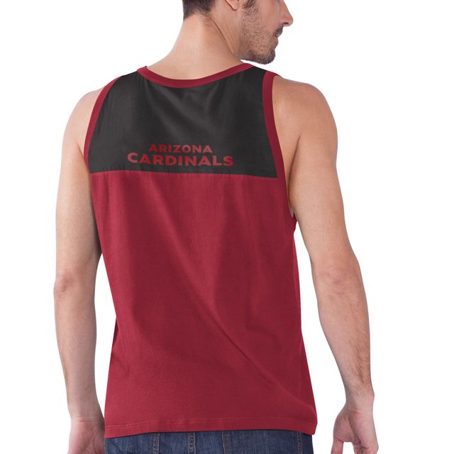 Démarreur Cardinal/Noir Arizona Cardinals Touchdown Fashion pour homme - Débardeur