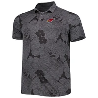 Men's Tommy Bahama Black Arizona Cardinals Big & Tall Miramar Blooms Polo