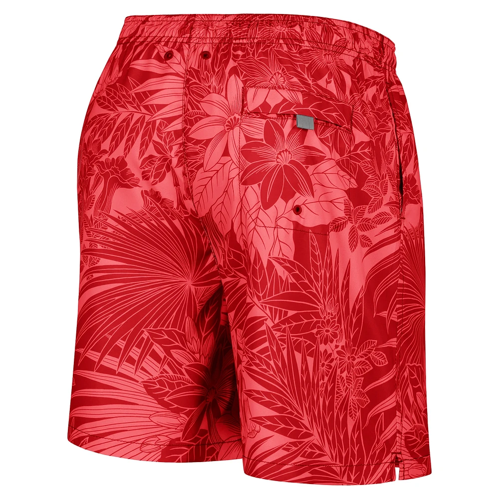 Men's Tommy Bahama Cardinal Arizona Cardinals Santiago Palms Board Shorts