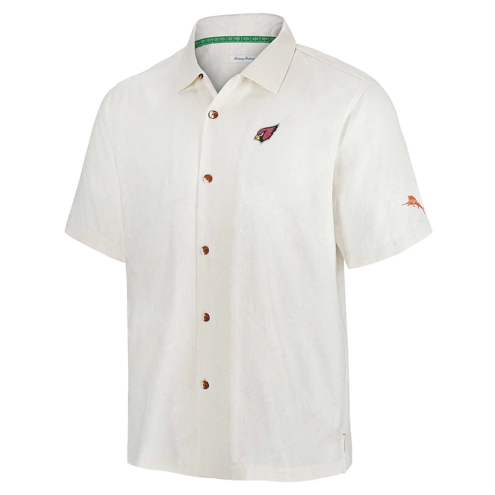 Men's Tommy Bahama White Arizona Cardinals Coconut Matchup Camp Button-Up Shirt