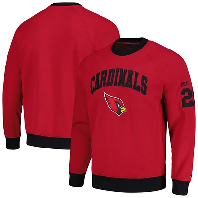 Sweat-shirt Tommy Hilfiger Cardinal Arizona Cardinals Reese Raglan Tri-Blend pour hommes