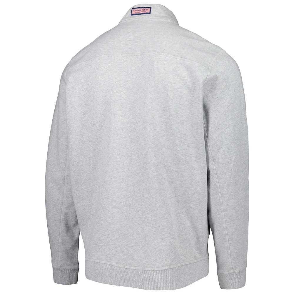 Men's Vineyard Vines Heather Gray Arizona Cardinals Shep Shirt Quarter-Zip Sweatshirt