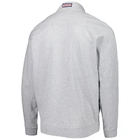 Men's Vineyard Vines Heather Gray Arizona Cardinals Shep Shirt Quarter-Zip Sweatshirt