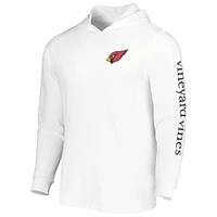 T-shirt à capuche manches longues pour homme Vineyard Vines White Arizona Cardinals Local