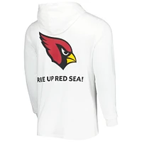 T-shirt à capuche manches longues pour homme Vineyard Vines White Arizona Cardinals Local