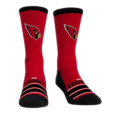 Chaussettes unisexes Rock Em d'équipage à rayures Gametime des Cardinals de l'Arizona