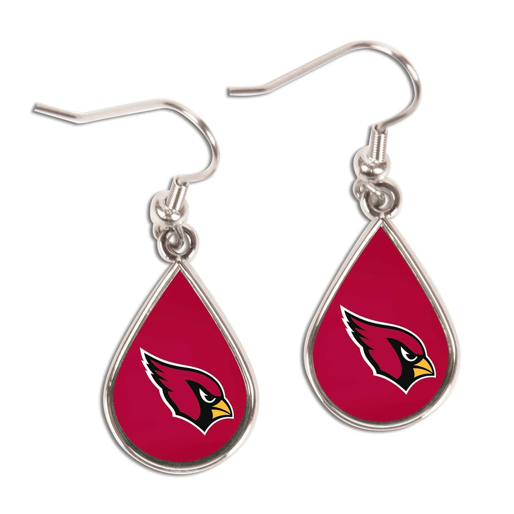 Boucles d'oreilles pendantes en forme de larme WinCraft Arizona Cardinals