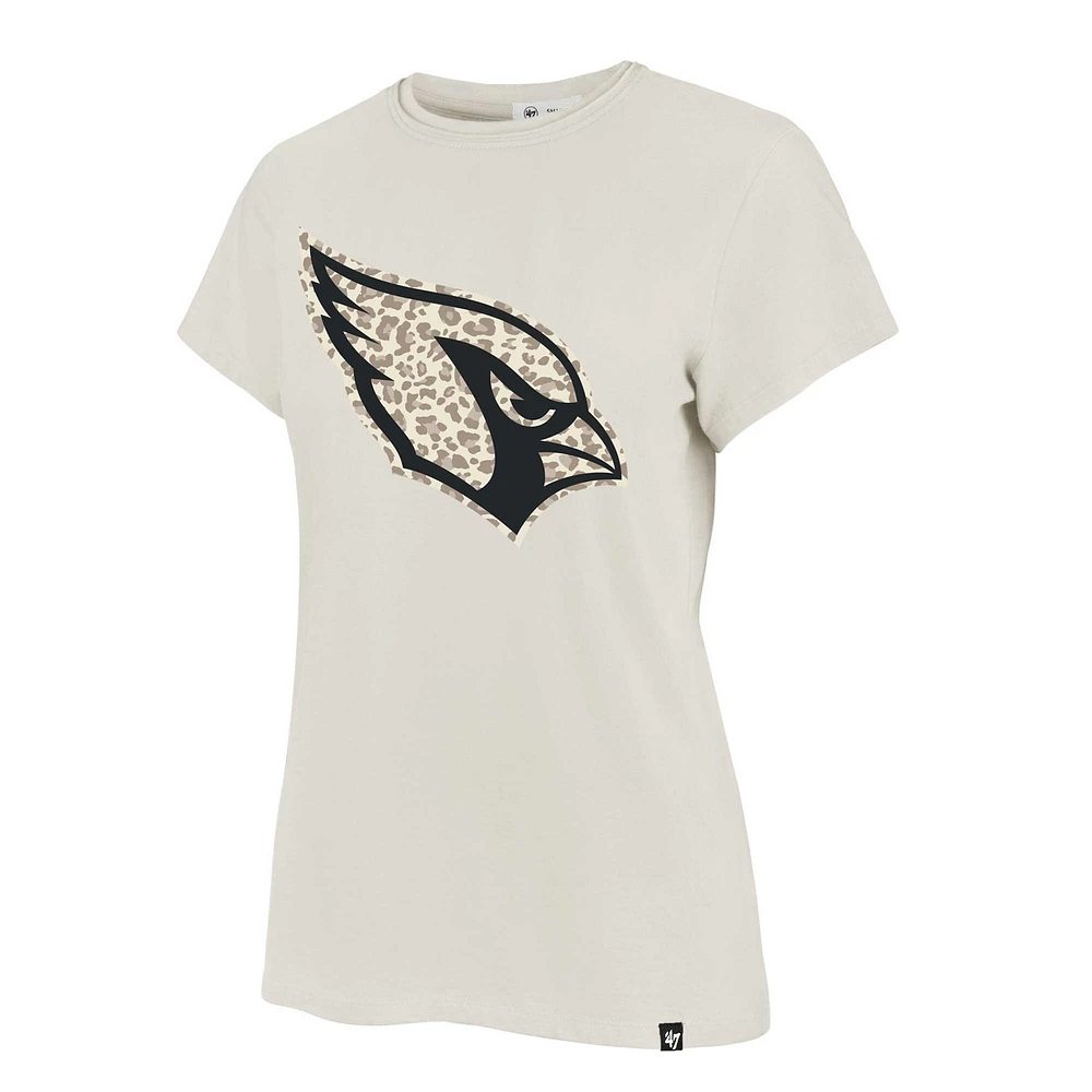 Women's '47 Cream Arizona Cardinals Panthera Frankie T-Shirt