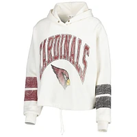Women's '47 Oatmeal Arizona Cardinals Harper Pullover Hoodie